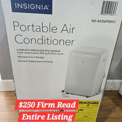 portable  air conditioner   250 plus square feet  10k btu