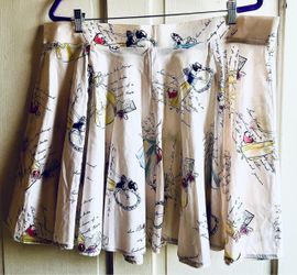 2XL Cream colored flared skirt Disney Bound