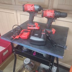 Craftsman 20v Impact,1/2drill,soldering Iron, 1 Battery Charger