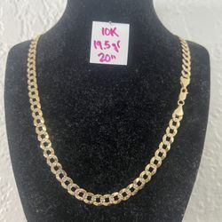 10K Yellow Gold Chain For Wedding 19.5Gr 20 Inches Long 