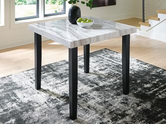 Mervannie Gray/Black Counter Height Dining Table