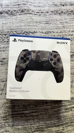 PlayStation Sony 5 DualSense Wireless Controller - Gray camouflage