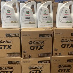 Castrol.  GTX. 20w50-10w40