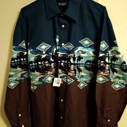 Men's  Long Sleeve Western Shirt