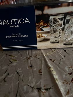 Nautica Home Set of 8 Drinking Glasses