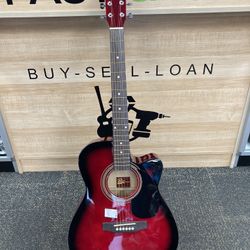 Rogue RA-090 Concert Cutaway Acoustic-Electric Guitar/Red 