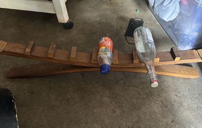 Table top wine barrel holder