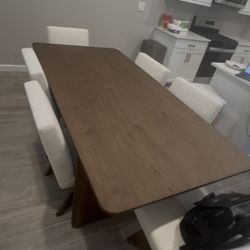 Arhaus 84” Brand New Dining Table ( Chairs Not Included)
