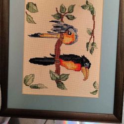 Crewel Embroidery Picture 