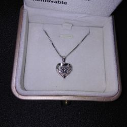 1qt Diamond In White Gold Chain