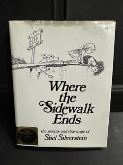 25th Anniversary Edition hardcover book of Where the Sidewalk Ends by Shel Silverstein, which includes a companion CD