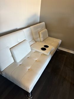 White leader couch