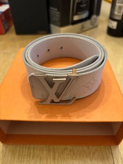 Authentic Louis Vuitton Taigarama Reversible Belt White (Size 90/36)