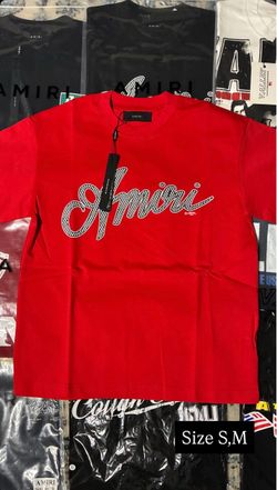 Amiri Script Logo Red T-Shirt