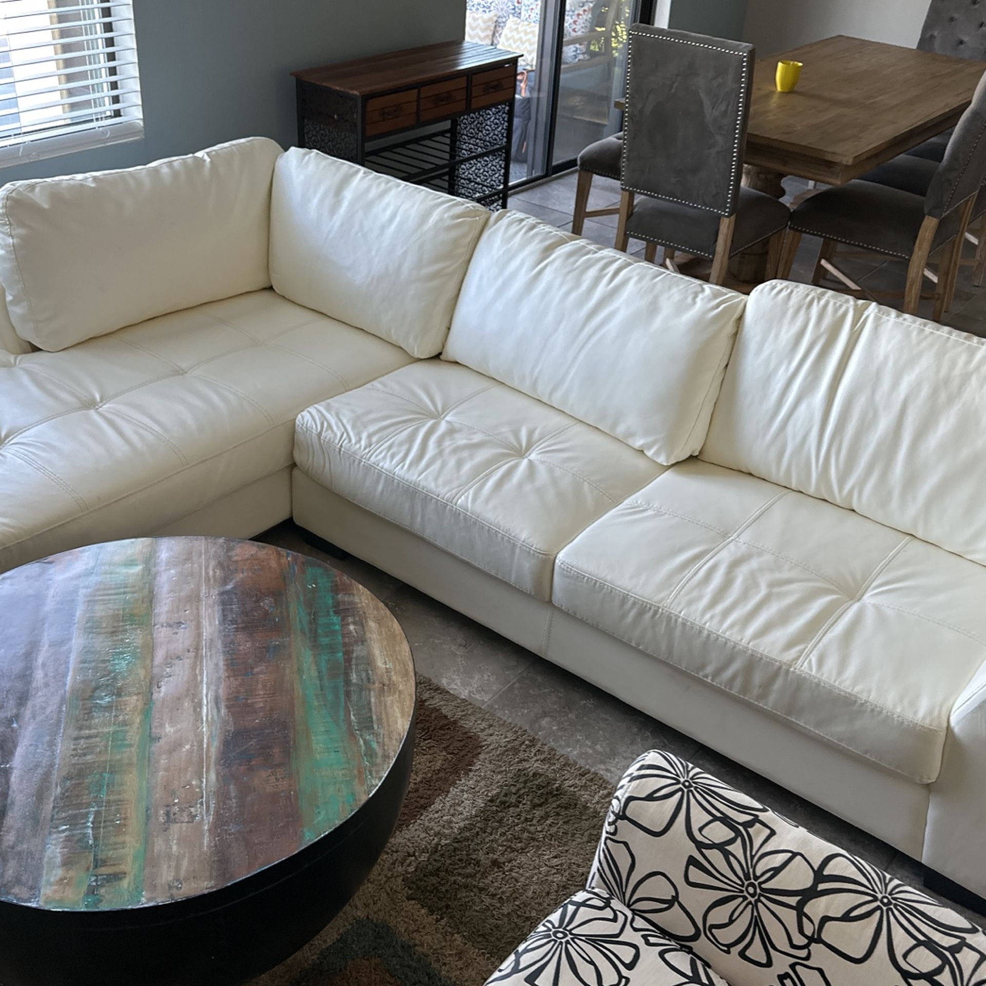 Cream White Sectional From Ashley Furniture