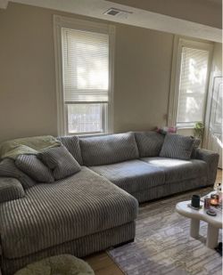 3 Piece Corduroy Sectional 🩶🛋️🩶