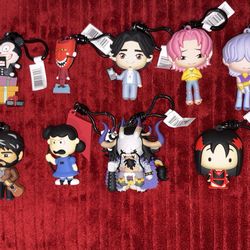 Various Figural Bag Clips/Key Chains