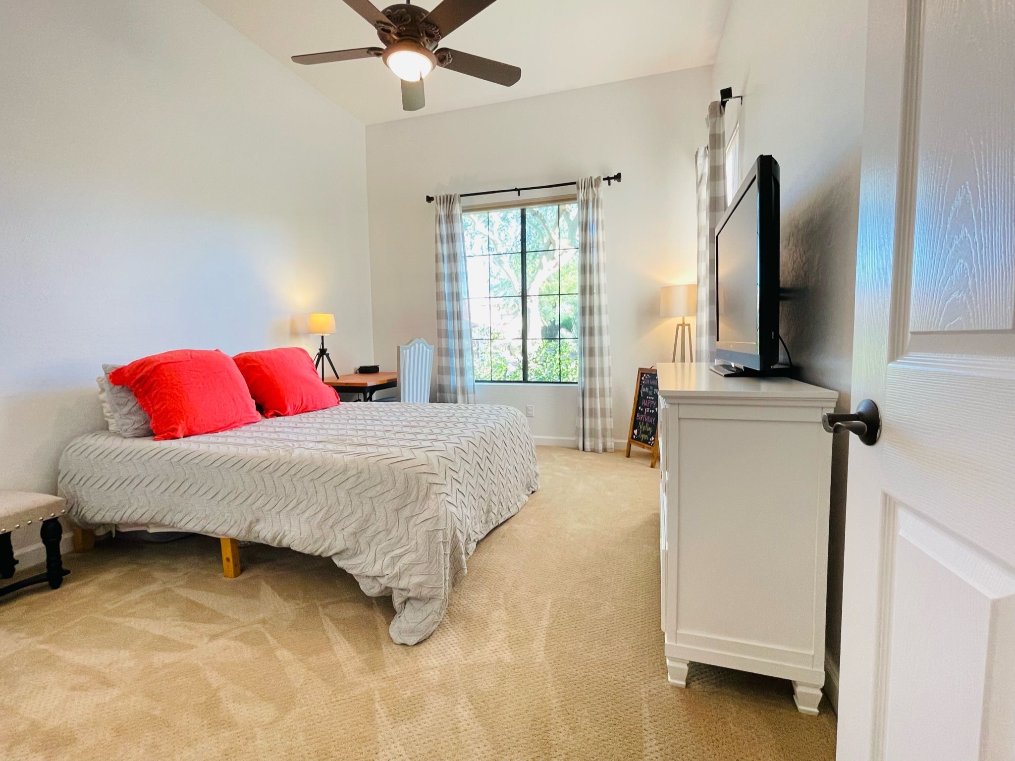 Purple Mattress (Queen) W/ Wooden Bed Frame 