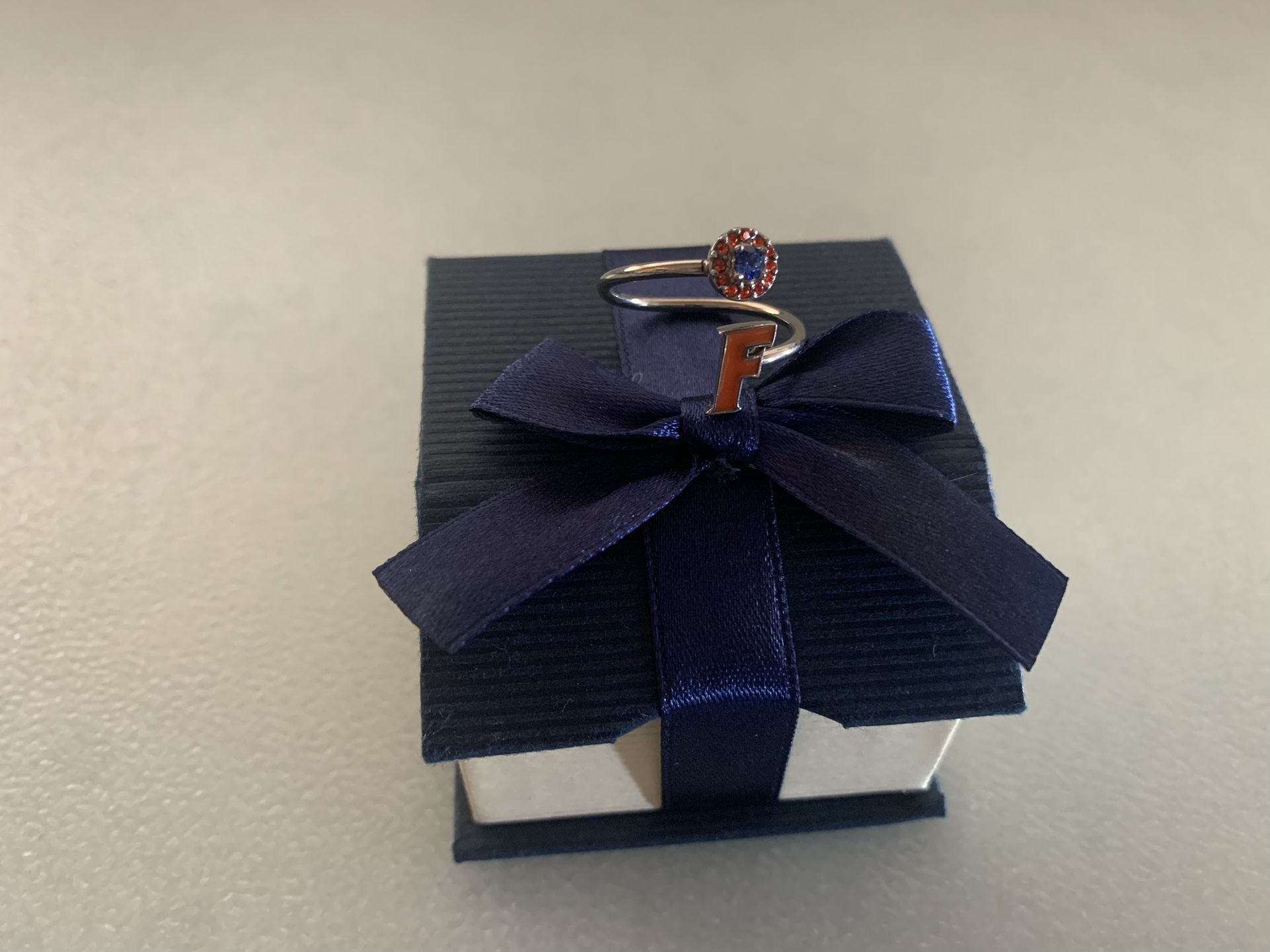 Florida Gators Silver Adjustable Ring