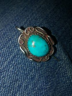 Real pin sterling silver. Hand made.very old.