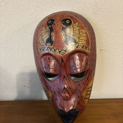Wooden Wall Mask
