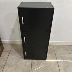 Bookcase Cabinet Black New