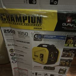 Champion 2500W Dual Fuel Inverter Generator - Model 201530 CO Shield NEW