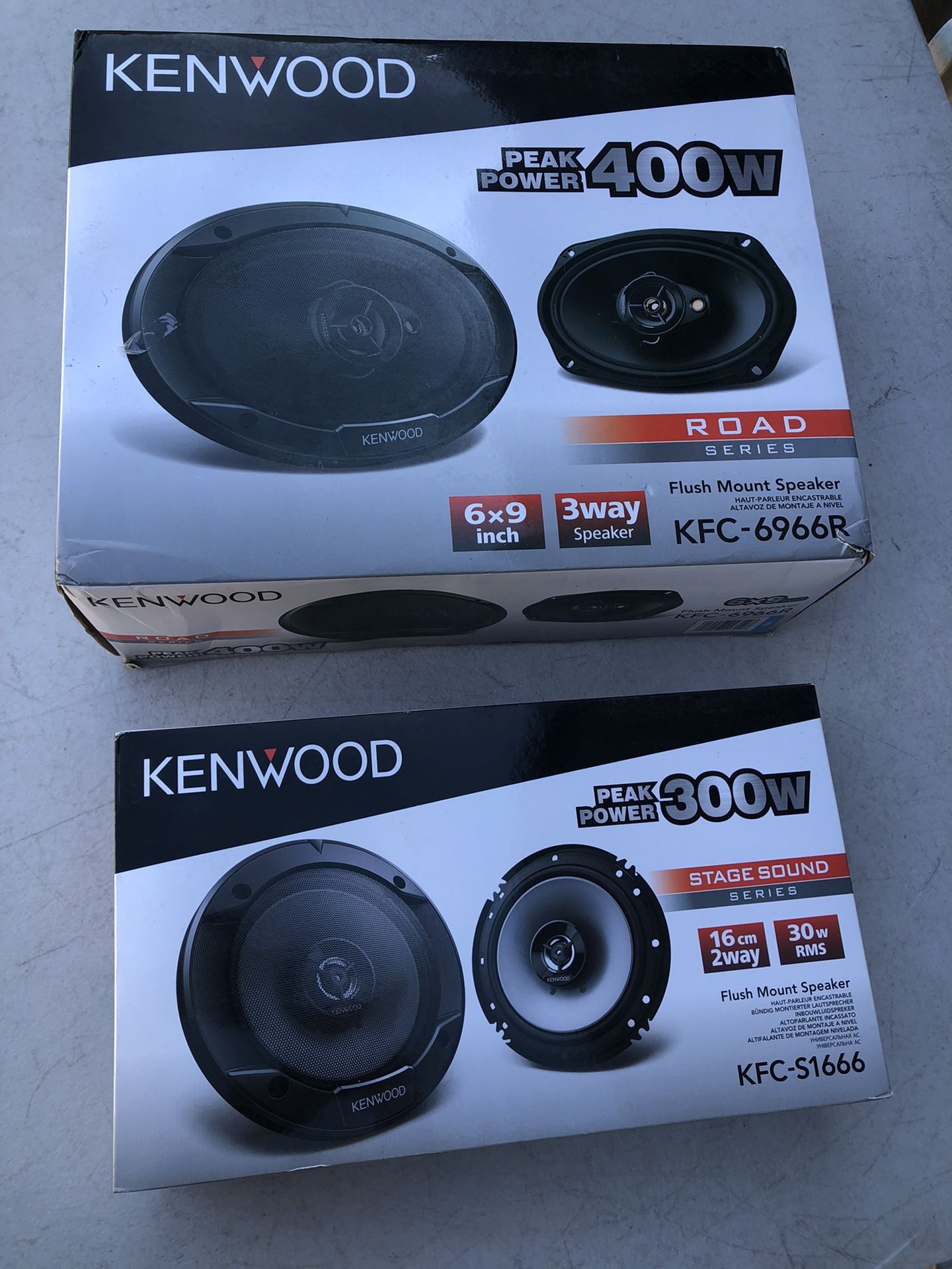 Kenwood 6X9 & 6.5 Car Audio Speakers New
