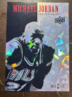 10 Upper Deck Michael Jordan Now Appearing NA-6 Holographic Foil Bulls RARE