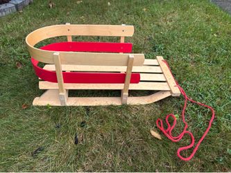 Baby Toddler Snow Sled Toboggan Photo Prop  29” Long x 14” Wide x 11.5” High
