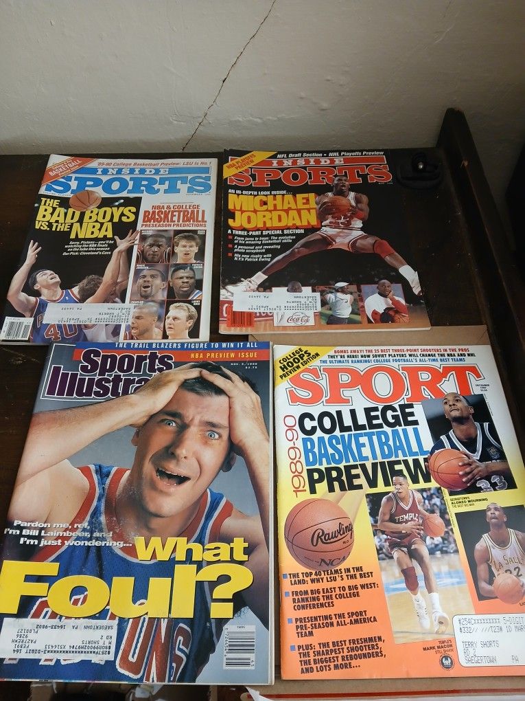 4 Lot Inside Sports Magazines Please Read Full Description