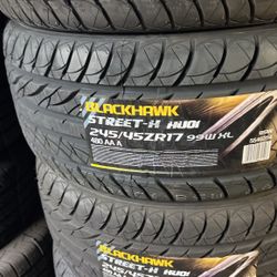245/45/17 Blackhawk Tires