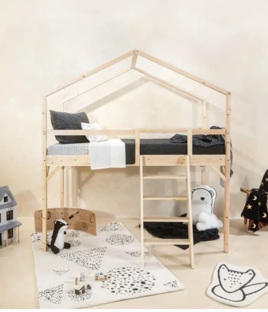 Kids Loft Bed - Bunk Bed / Coco Village Natural Wood Msrp 900