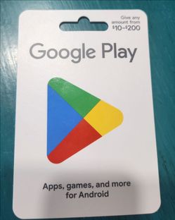 GOOGLE PLAY CARD