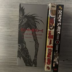 Anime - Death Note, Demon Slayer, One Piece 