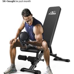 Adjustable Strength Training Work Bench with Floor Mat