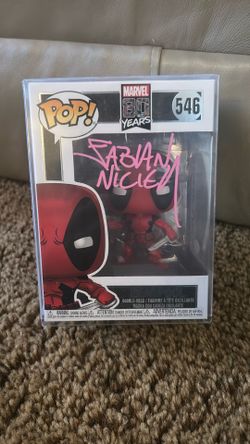 Autographed Funko POP! Deadpool 546 | Signed by Fabian Nicieza