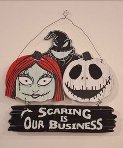 The Nightmare Before Christmas Hanging Sign