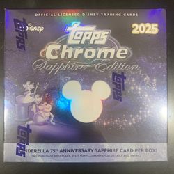 2025 Topps Chrome Disney Sapphire Hobby Box