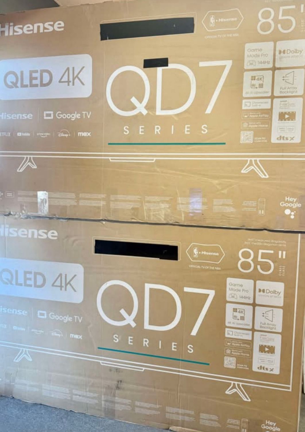 85 Tv Hisense Smart 4K Hdtv $55 Down On Financing Free Delivery 6 Month Warranty.
