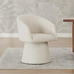 CHITA Swivel Dining Chair, Modern Upholstered Dining Room Chairs for Kitchen Island, Fabric in Linen $125  Warehouse Address: 2745 Boone st  Columbia 