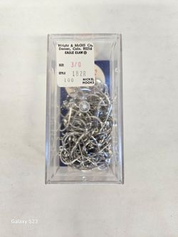 Eagle Claw 182R 3/0 Nickel Fishing Hooks C8533