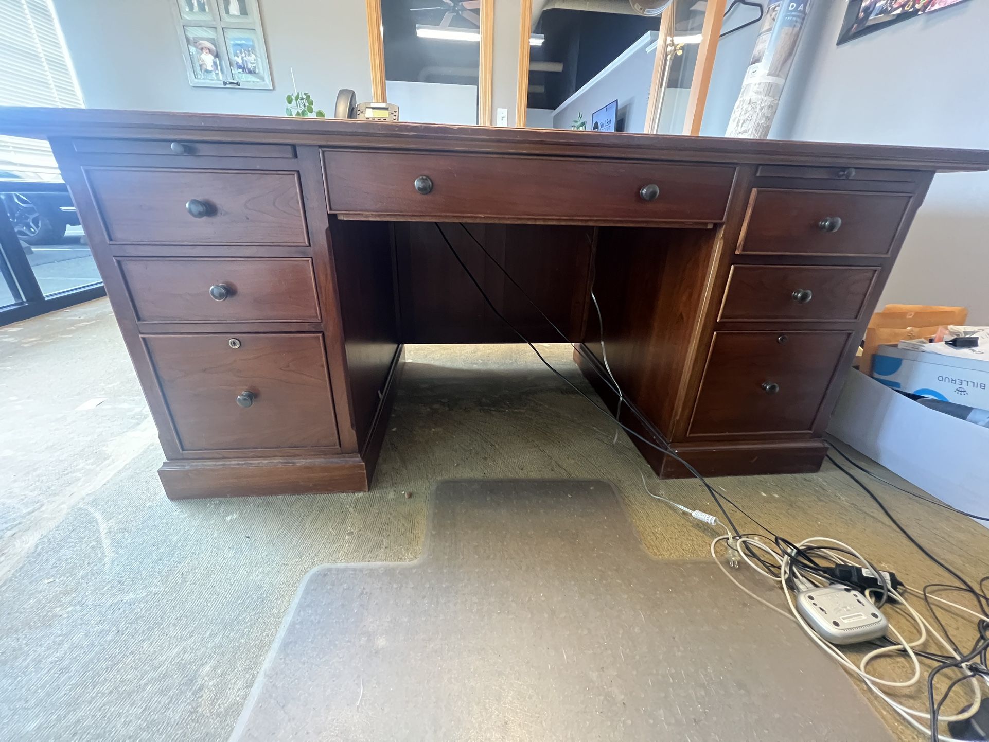 Executive Solid Wood Desk