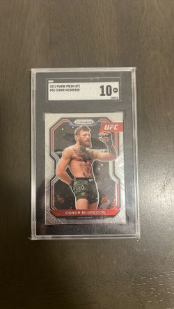 2021 Panini Prizm UFC #30 Connor McGregor grade 10