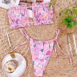 Pink Two Piece Butterfly Set
