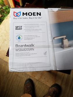 Brushed Nickel Finish Bathroom Faucet