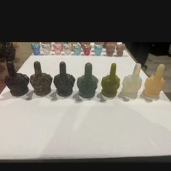 Middle Finger Crystals 
