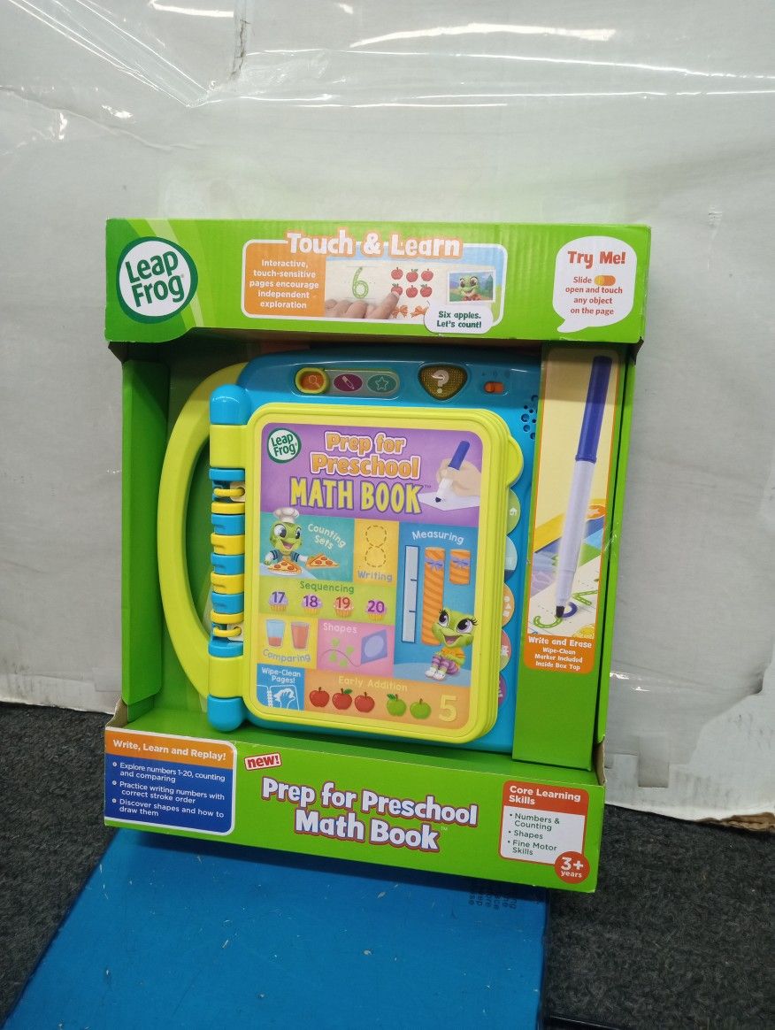 LeapFrog Prep for Preschool Math Book touch and learn