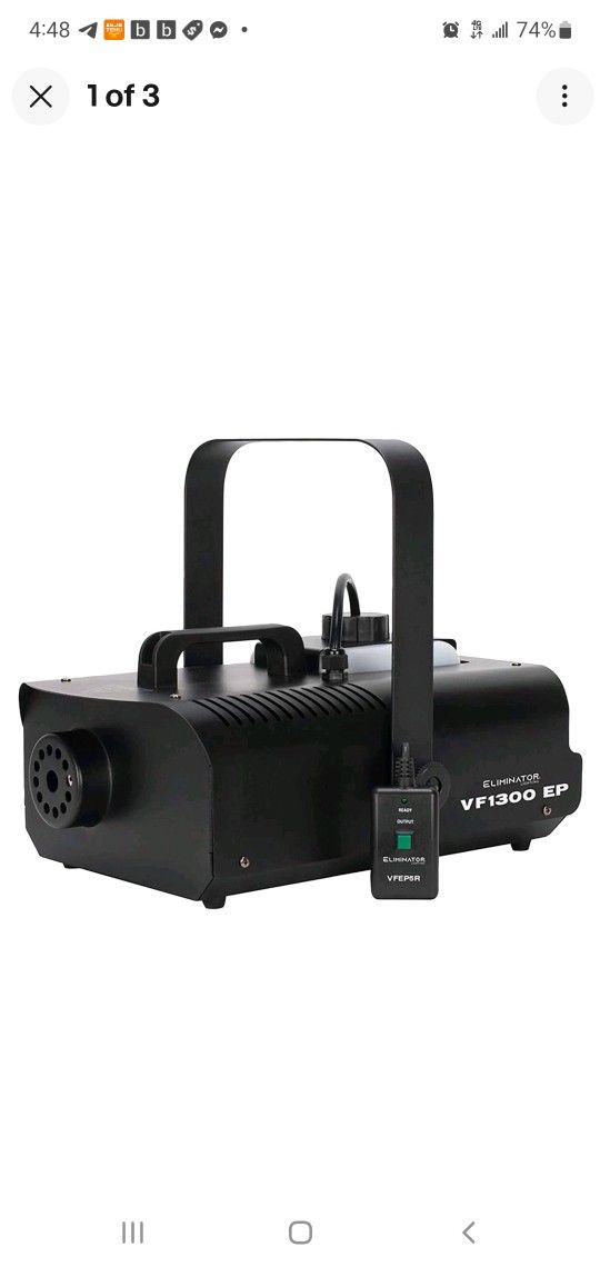 🔥 BRAND NEW Eliminator ADJ VF1300 EP Fog Machine w/ Wired Remote – 1300W High-Output Fogger