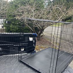 XXL Large Dog Kennel Crate Collapsible Like New 48”L by 30”W by 32” H